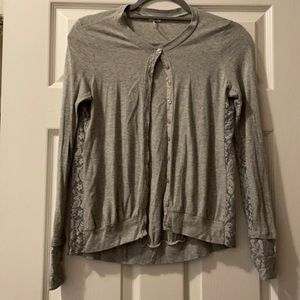 Splendid Cardigan with Lace Side Detail